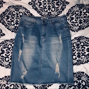 JC & JQ Jean skirt